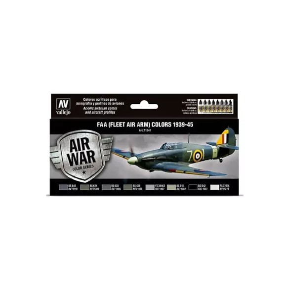 Vallejo - Model Air / FAA / 8 colors set - Fleet Air Arm (FAA) 1939-1945-71147