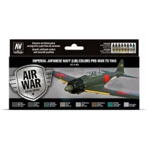 Vallejo - Model Air / IJN / 8 colors set - Imperial Japanese Navy (IJN) Colors PreWar to 1945-71169