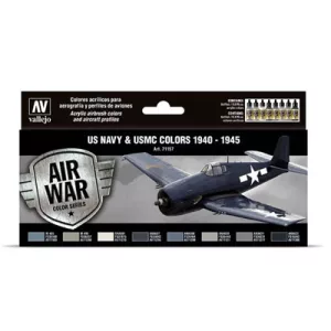 Vallejo - Model Air / USN / 8 colors set - US Navy & USMC WWII 1940-1945-71157