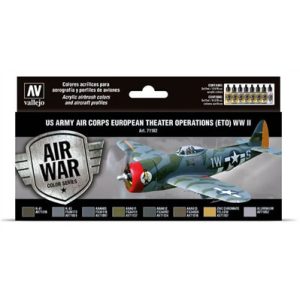 Vallejo - Model Air / US Army Air Corps / 8 colors set - European Theater Op. (ETO) WWII-71182