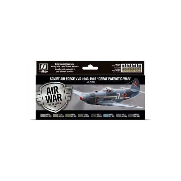 Vallejo - Model Air / Soviet / 8 colors set - 1943 To 1945 Great Patriotic War-71198
