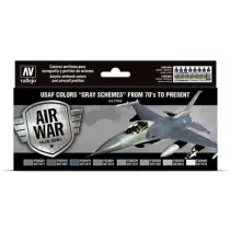 Vallejo - Model Air / USAF / 8 colors set - USAF Colors Grey Schemes from 70's to present-71156