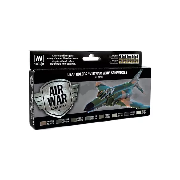 Vallejo - Model Air / USAF / 8 colors set - USAF Colors Vietnam War Scheme Sea-71204