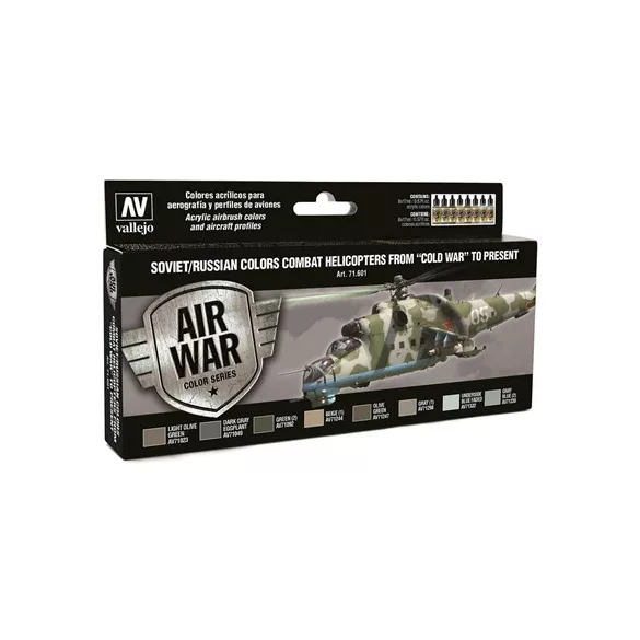 Vallejo - Model Air / Soviet / 8 colors set - Combat Helicopters post WWII to present-71601