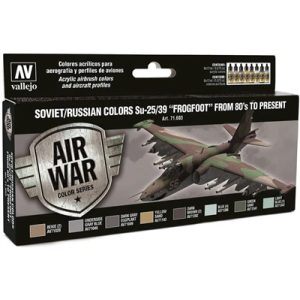 Vallejo - Model Air / Soviet / 8 colors set - Su25/39 "Frogfoot" from 80's to present-71603