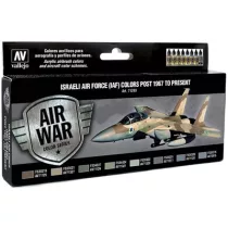 Vallejo - Model Air / IAF / 8 colors set - Israeli Air Force (IAF) Colors Post 1967 to Present-71203