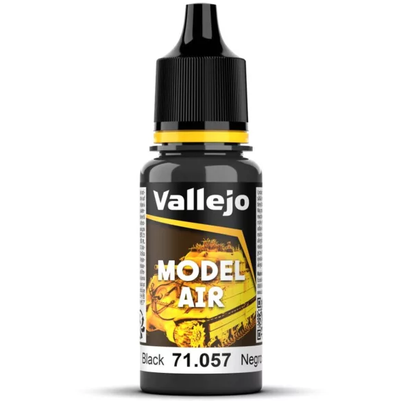 Vallejo Model Air / Color Black festék minikhez és modellekhez