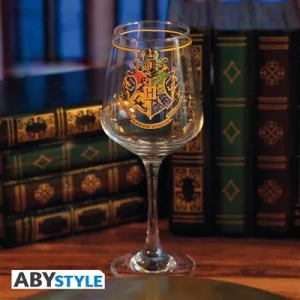 Harry Potter - Stemmed Glass - Hogwarts Crest-ABYVER248