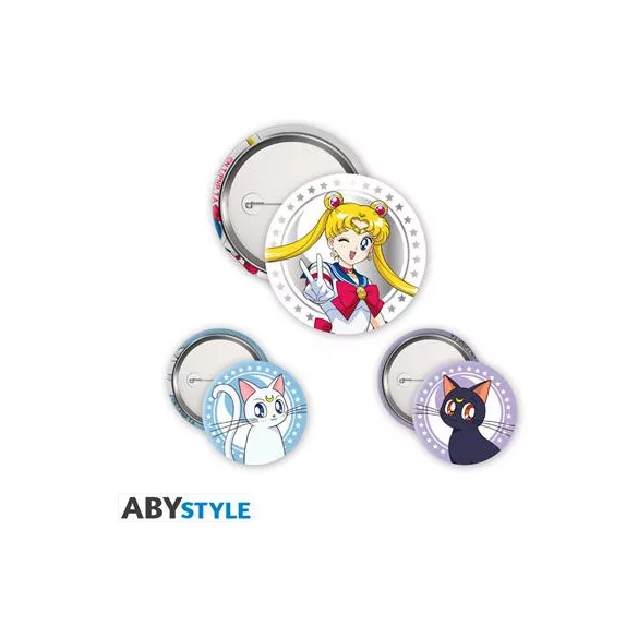SAILOR MOON - Badge Pack - Sailor Moon, Luna & Artemis-ABYACC576