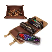 ENHANCE Venture™ Canvas Dice Case - Removable Dice Tray, 3 Removable Pouches-ENTTCCD100TNEW