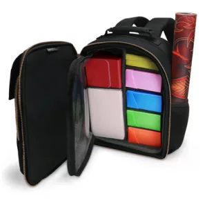 ENHANCE Small MTG Backpack with Customizable Interior for Deck Boxes, Dice Bags-ENTTCFQ100BKEW