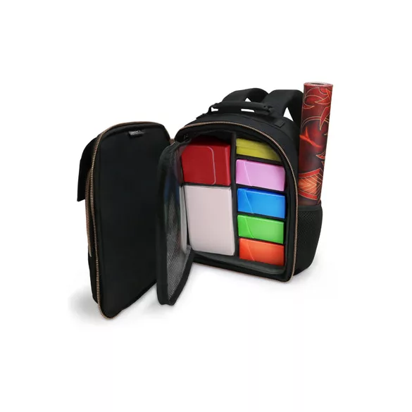 ENHANCE Small MTG Backpack with Customizable Interior for Deck Boxes, Dice Bags-ENTTCFQ100BKEW