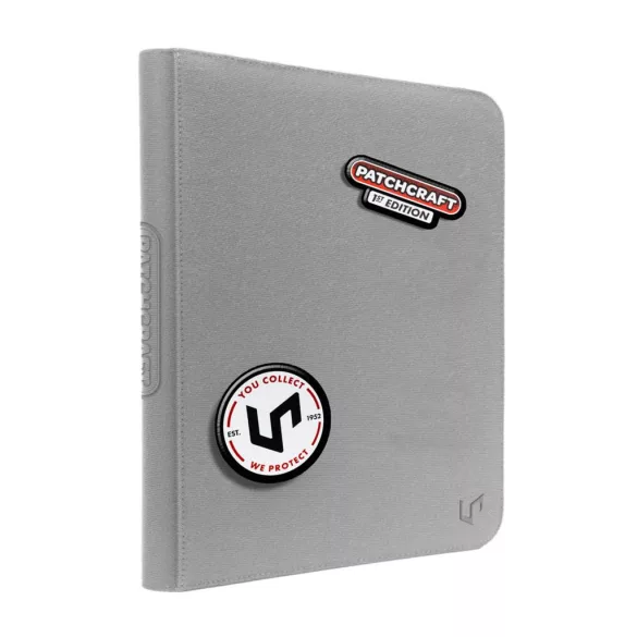 UP - Patchcraft Zippered 9-Pocket PRO-Binder Gray-16643
