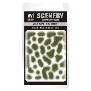 Vallejo - Scenery - Wild Tuft Dry Green (2 mm)-SC401
