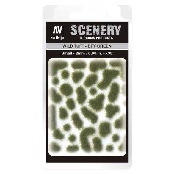 Vallejo - Scenery - Wild Tuft Dry Green (2 mm)-SC401
