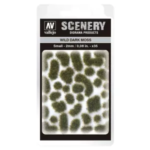 Vallejo - Scenery - Wild Dark Moss (2 mm)-SC402