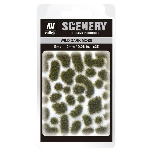 Vallejo - Scenery - Wild Dark Moss (2 mm)-SC402