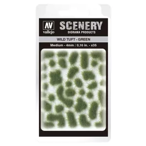 Vallejo - Scenery - Wild Tuft Green (4 mm)-SC406