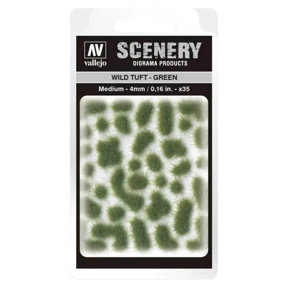 Vallejo - Scenery - Wild Tuft Green (4 mm)-SC406