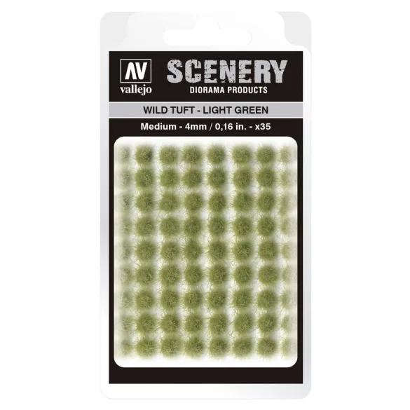 Vallejo - Scenery - Wild Tuft Light Green (4 mm)-SC407