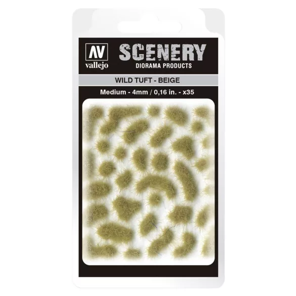 Vallejo - Scenery - Wild Tuft Beige (4 mm)-SC408