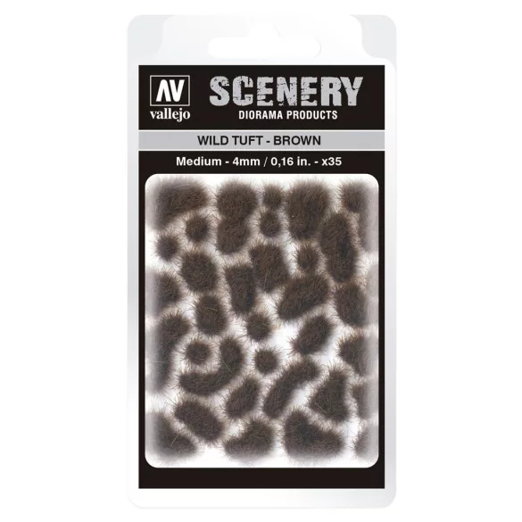 Vallejo - Scenery - Wild Tuft Brown (5 mm)-SC411