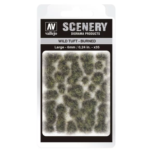 Vallejo - Scenery - Wild Tuft Burned (6 mm)-SC414