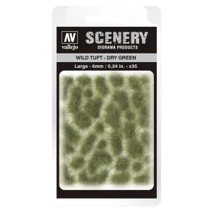 Vallejo - Scenery - Wild Tuft Dry Green (6 mm)-SC415