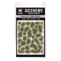 Vallejo - Scenery - Wild Tuft Mixed Green (6 mm)-SC416