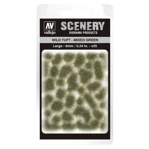 Vallejo - Scenery - Wild Tuft Mixed Green (6 mm)-SC416