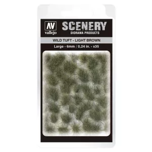 Vallejo - Scenery - Wild Tuft Light Brown (6 mm)-SC418