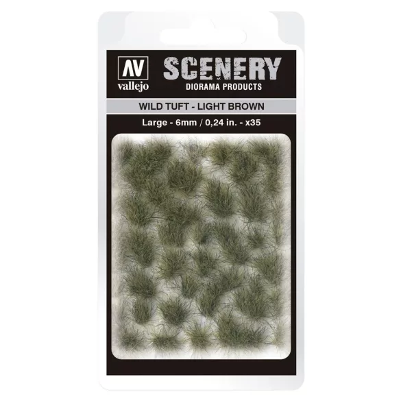 Vallejo - Scenery - Wild Tuft Light Brown (6 mm)-SC418