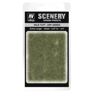 Vallejo - Scenery - Wild Tuft Dry Green (12 mm)-SC424