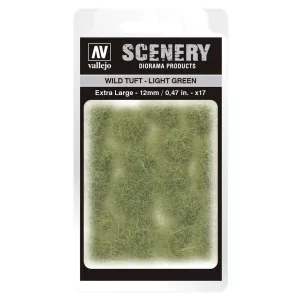 Vallejo - Scenery - Wild Tuft Light Green (12 mm)-SC426