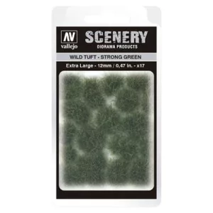 Vallejo - Scenery - Wild Tuft Strong Green (12 mm)-SC427