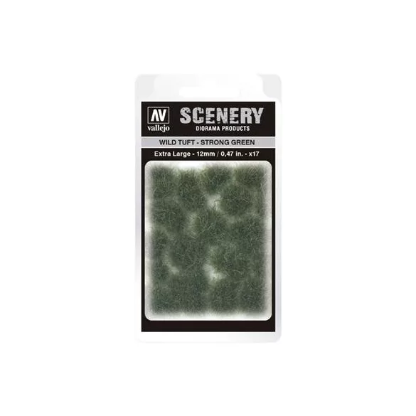 Vallejo - Scenery - Wild Tuft Strong Green (12 mm)-SC427