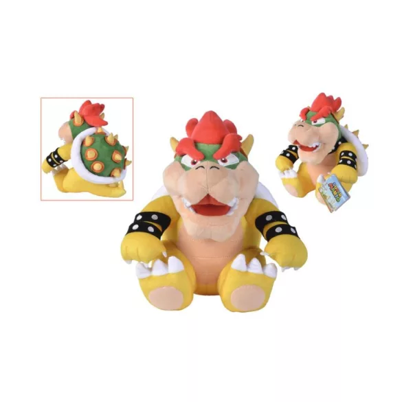 Super Mario - Bowser plüss figura, 27 cm