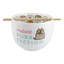 Pusheen Instant Purrfection Ramen Bowl with Chopsticks-ENS-6010804-C