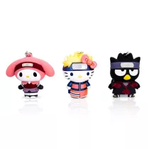 Hello Kitty x Naruto 3D Foam Figural Bag Clip 3-Piece Set-MNG-78134-C