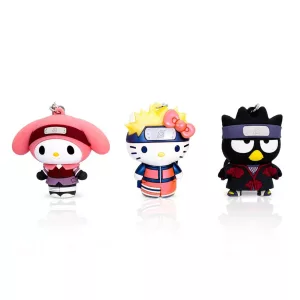Hello Kitty x Naruto 3D Foam Figural Bag Clip 3-Piece Set-MNG-78134-C