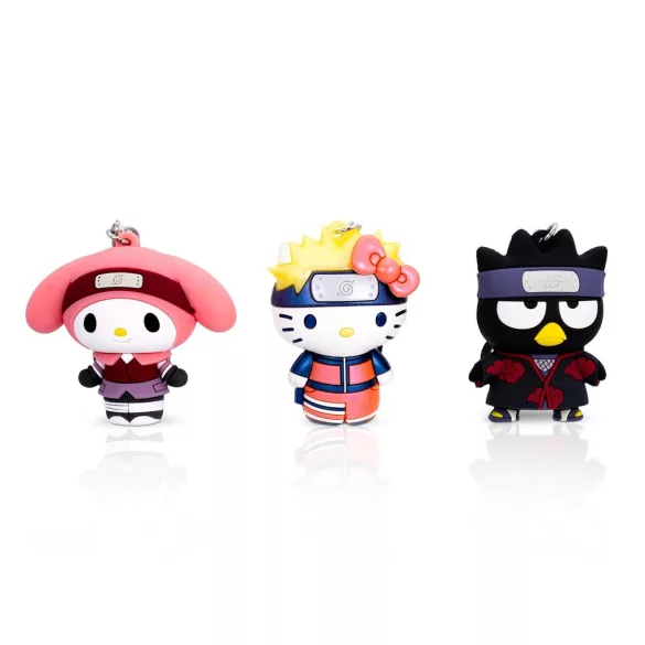 Hello Kitty x Naruto 3D Foam Figural Bag Clip 3-Piece Set-MNG-78134-C