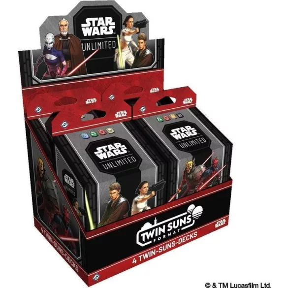FFG - Star Wars: Unlimited 2026 Twin Suns Deck Display - angol kiadás