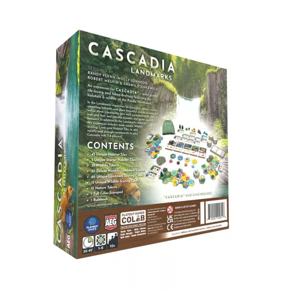 Cascadia Landmarks társasjáték-kiegészítő - angol kiadás