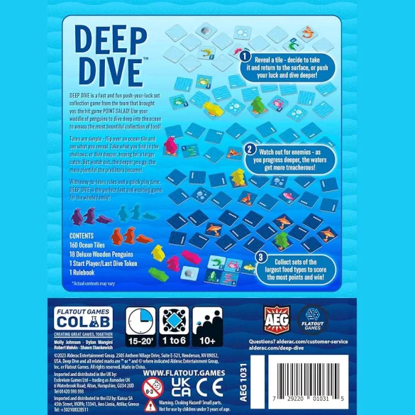 Deep Dive társasjáték - angol kiadás