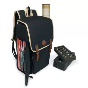 ENHANCE Designer Edition DnD Backpack - Stylish RPG Travel Bag (Black)-ENBCCDR100BKEW