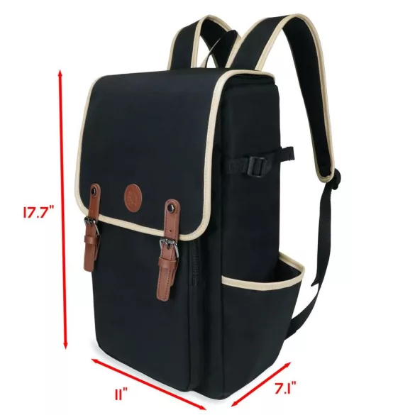 ENHANCE Designer Edition DnD Backpack - Stylish RPG Travel Bag (Black)-ENBCCDR100BKEW