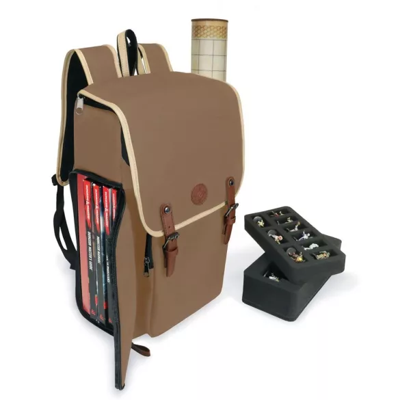 ENHANCE Designer Edition DnD Backpack - Stylish RPG Travel Bag (Tan)-ENBCCDR100TNEW