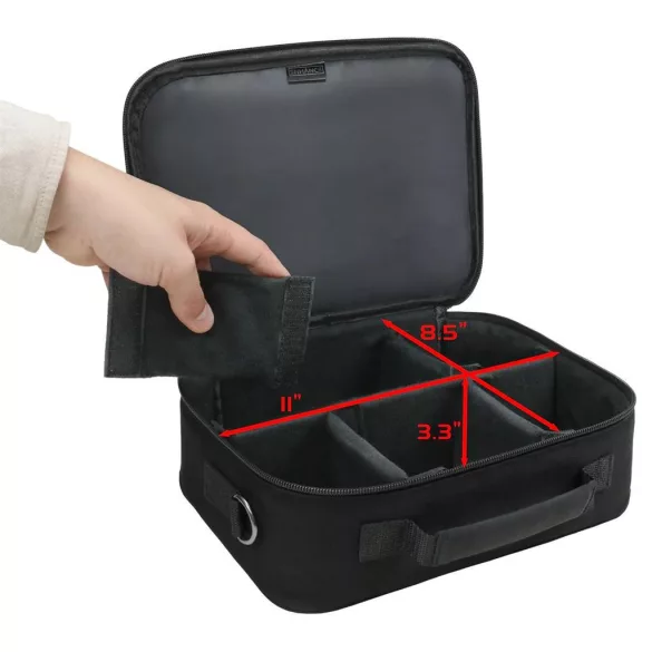 ENHANCE Designer Edition Compact MTG Bag with Customizable Interior (Black)-ENBCCDC100BKEW