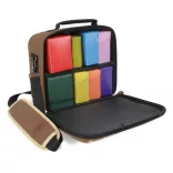 ENHANCE Designer Edition Compact MTG Bag with Customizable Interior (Tan)-ENBCCDC100TNEW