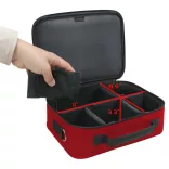 ENHANCE Designer Edition Compact MTG Bag with Customizable Interior (Red)-ENBCCDC100RDEW